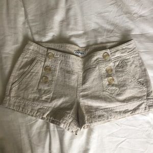 Express // Linen Shorts